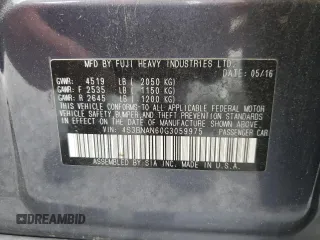 2016 Subaru Legacy 2.5i Limited with VIN 4S3BNAN60G3059975, listed as a Copart auction lot 52879525 with 109,424 mi miles and Salvage Title. Bid and sale history available at carsss.com. Image 14.