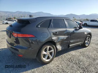 2020 Jaguar F-Pace 25t Premium with VIN SADCJ2FX4LA618158, listed as a Copart auction lot 52814585 with 45,494 mi miles and Salvage Title. Bid and sale history available at DreamBid. Image 3.