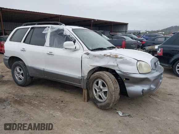 2003 Hyundai Santa Fe GLS with VIN KM8SC13E33U520344, listed as a IAAI auction lot 41528796 with 246,923 mi miles. Bid and sale history available at carsss.com. Image 1.