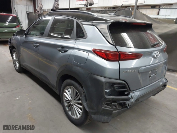 2020 Hyundai Kona SEL with VIN KM8K22AA5LU440441, listed as a IAAI auction lot 41664745 with 99,986 mi miles. Bid and sale history available at carsss.com. Image 3.