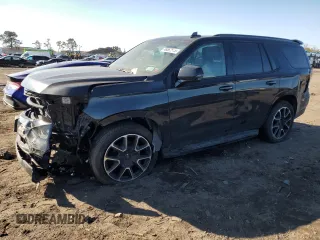 2023 Chevrolet Tahoe RST with VIN 1GNSKRKD0PR386035, listed as a Copart auction lot 46567555 with 33,890 mi miles and Salvage title. Bid and sale history available at DreamBid. Image 1.
