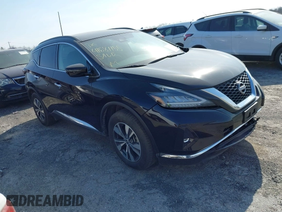 2023 Nissan Murano SV z VIN 5N1AZ2BS0PC132250, wystawiony jako IAAI lot #41681155 z przebiegiem 45 067 mil mil oraz . Historia ofert i sprzedaży dostępna na DreamBid. Obrazek 1.