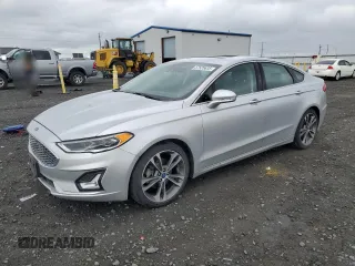 2019 Ford Fusion Titanium with VIN 3FA6P0D99KR242616, listed as a Copart auction lot 57525635 with 79,518 mi miles and Salvage title. Bid and sale history available at DreamBid. Image 1.