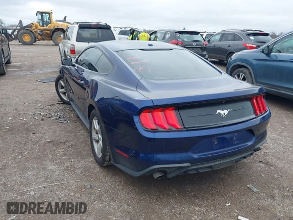 2019 Ford Mustang EcoBoost with VIN 1FA6P8TH8K5185349, listed as a IAAI auction lot 41554974 with 30,023 mi miles and . Bid and sale history available at carsss.com. Image 3.
