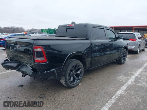 2020 Ram 1500 Limited with VIN 1C6SRFHT3LN407647, listed as a IAAI auction lot 41523210 with 69,331 mi miles. Bid and sale history available at carsss.com. Image 4.