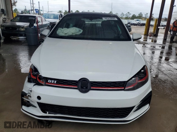 2018 Volkswagen Golf GTI S with VIN 3VW547AU3JM296132, listed as a Copart auction lot 38543894 with 27,979 mi miles. Bid and sale history available at carsss.com. Image 5.