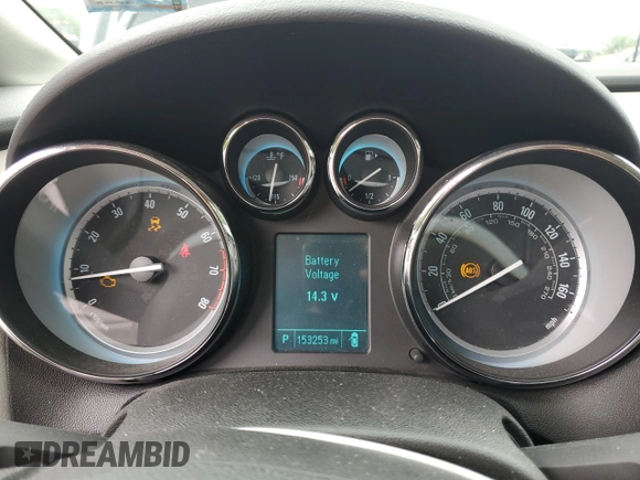 2014 Buick Verano with VIN 1G4PP5SK5E4214984, listed as a Copart auction lot 60299915 with 153,253 mi miles and Salvage title. Bid and sale history available at DreamBid. Image 9.