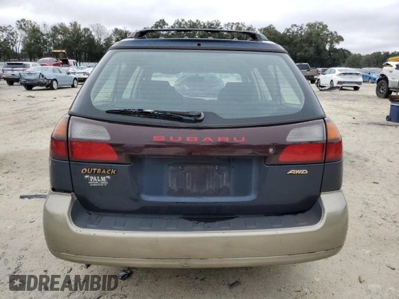 2002 Subaru Legacy Outback with VIN 4S3BH665426633219, listed as a Copart auction lot 88318815 with 223,259 mi miles and Salvage title. Bid and sale history available at DreamBid. Image 6.