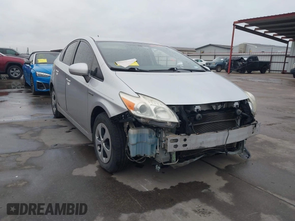 2013 Toyota Prius One with VIN JTDKN3DU8D5687181, listed as a IAAI auction lot 41901329 with 142,016 mi miles. Bid and sale history available at carsss.com. Image 1.
