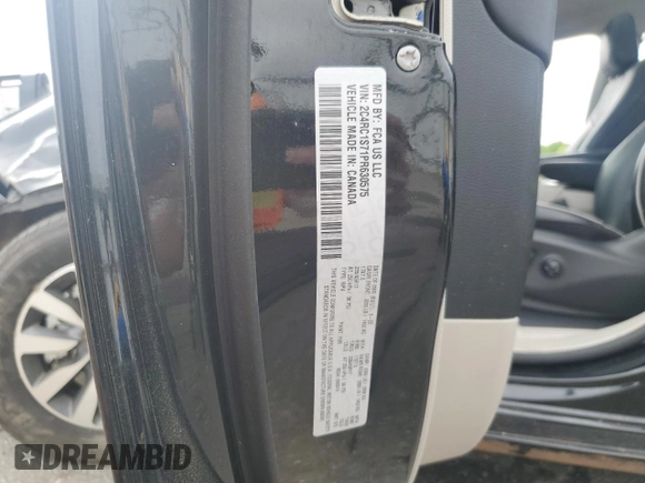 2023 Chrysler Pacifica Hybrid Limited с VIN 2C4RC1S71PR630575, выставлен на аукционе Copart как лот 55826955 с пробегом 45 381 миль миль и Списание • Salvage title. История ставок и продаж доступна на DreamBid. Изображение 14.