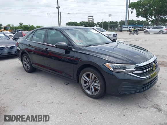 2023 Volkswagen Jetta SE with VIN 3VW7M7BU3PM037141, listed as a IAAI auction lot 42446046 with 21,149 mi miles and . Bid and sale history available at DreamBid. Image 1.