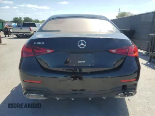 2024 Mercedes-Benz C 300 with VIN W1KAF4GB7RR174552, listed as a Copart auction lot 51789965 with 20,332 mi miles and Clean Title. Bid and sale history available at carsss.com. Image 6.