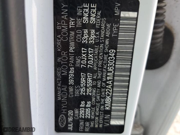 2021 Hyundai Kona SEL with VIN KM8K22AA1MU630349, listed as a Copart auction lot 73941114 with 71,557 mi miles and Salvage Title. Bid and sale history available at carsss.com. Image 14.