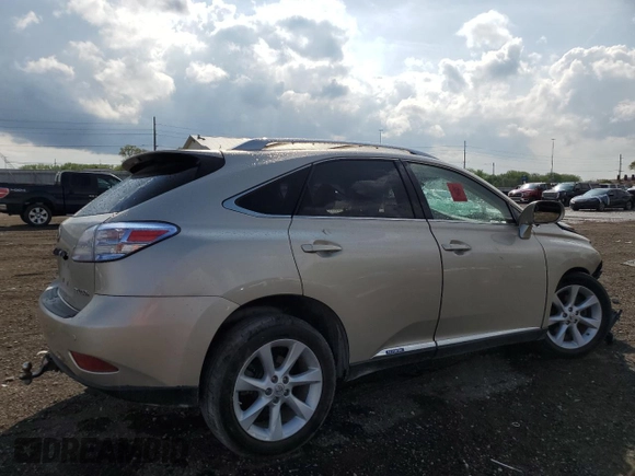 2011 Lexus RX 450h with VIN JTJBC1BA5B2420000, listed as a Copart auction lot 55564005 with Not provided miles and Salvage title. Bid and sale history available at DreamBid. Image 3.