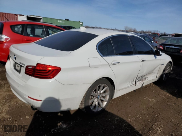 2014 BMW 5 Series 535i xDrive with VIN WBA5B3C57ED536661, listed as a Copart auction lot 48245365 with 117,070 mi miles and Salvage Title. Bid and sale history available at carsss.com. Image 3.