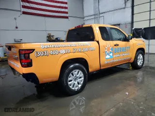 2023 Nissan Frontier S with VIN 1N6ED1CL0PN648406, listed as a Copart auction lot 45316955 with 25,893 mi miles and Salvage Title. Bid and sale history available at carsss.com. Image 3.