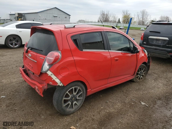 2014 Chevrolet Spark LT with VIN KL8CF6S91EC574826, listed as a Copart auction lot 53576275 with 0 mi miles and Clean Title. Bid and sale history available at carsss.com. Image 3.