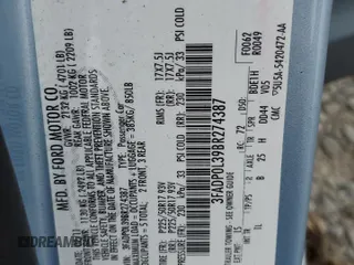 2011 Ford Fusion Hybrid with VIN 3FADP0L39BR274387, listed as a Copart auction lot 60657425 with 118,898 mi miles and Salvage title. Bid and sale history available at DreamBid. Image 12.