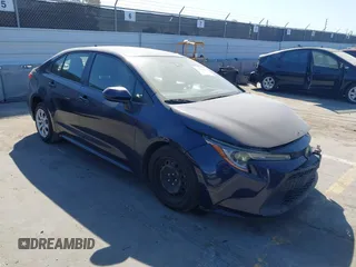 2020 Toyota Corolla LE with VIN JTDEPRAE4LJ093104, listed as a IAAI auction lot 41827963 with 69,780 mi miles. Bid and sale history available at carsss.com. Image 1.
