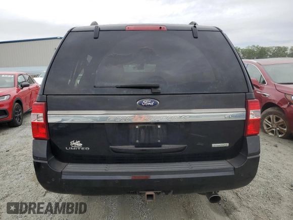 2017 Ford Expedition Max Limited z VIN 1FMJK2AT1HEA20352, wystawiony jako Copart lot #55651235 z przebiegiem 110 954 mil mil oraz Szkoda całkowita • Salvage title. Historia ofert i sprzedaży dostępna na DreamBid. Obrazek 6.