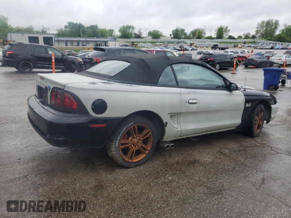 1998 Ford Mustang with VIN 1FAFP4443WF273293, listed as a Copart auction lot 54990285 with 105,490 mi miles and Clean Title. Bid and sale history available at carsss.com. Image 3.