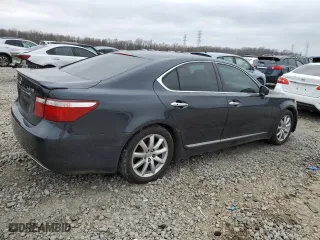 2007 Lexus LS 460 with VIN JTHBL46F975003803, listed as a Copart auction lot 44532324 with 179,262 mi miles and Salvage Title. Bid and sale history available at carsss.com. Image 3.