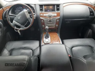 2018 Infiniti QX80 with VIN JN8AZ2NFXJ9663645, listed as a Copart auction lot 64206854 with 91,809 mi miles and Clean Title. Bid and sale history available at carsss.com. Image 8.