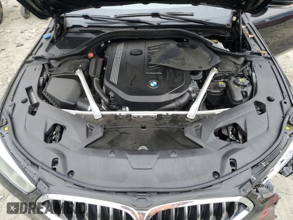 2020 BMW 8 Series 840i with VIN WBADZ4C07LCE88649, listed as a Copart auction lot 46906535 with 38,604 mi miles and Salvage title. Bid and sale history available at DreamBid. Image 12.