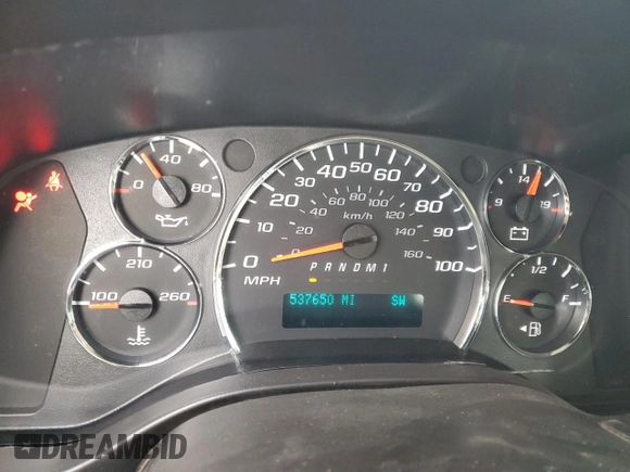 2014 Chevrolet Express Passenger LT with VIN 1GAZG1FG9E1108950, listed as a Copart auction lot 45370685 with 537,650 mi miles and Salvage title. Bid and sale history available at DreamBid. Image 9.