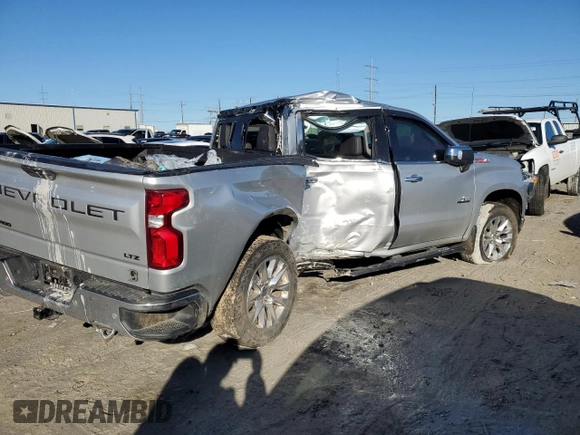 2021 Chevrolet Silverado 1500 LTZ with VIN 3GCUYGET4MG282294, listed as a Copart auction lot 80017084 with Not Provided miles and Salvage Title. Bid and sale history available at DreamBid. Image 3.
