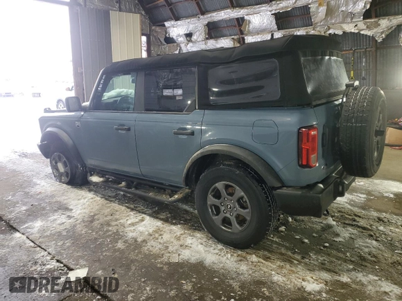 2023 Ford Bronco z VIN 1FMDE5BHXPLB65240, wystawiony jako Copart lot #44208175 z przebiegiem 55 537 mil mil oraz Szkody całkowita. Historia ofert i sprzedaży dostępna na DreamBid. Obrazek 2.
