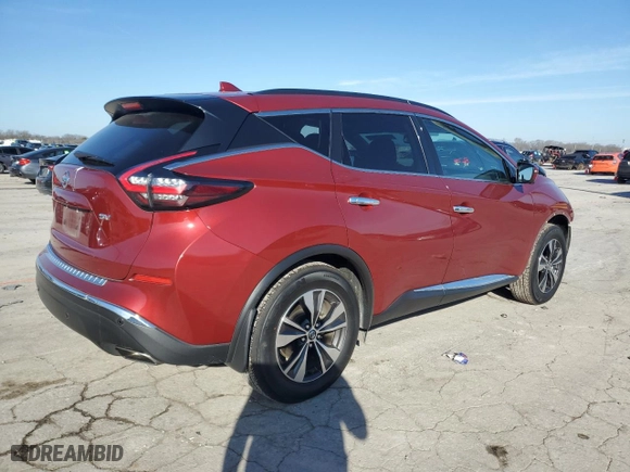 2019 Nissan Murano SV with VIN 5N1AZ2MJ7KN143019, listed as a Copart auction lot 43336285 with 63,473 mi miles and Salvage Title. Bid and sale history available at carsss.com. Image 3.