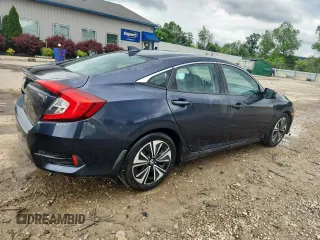 2016 Honda Civic EX-L with VIN 19XFC1F75GE018863, listed as a Copart auction lot 60630535 with 158,806 mi miles and Salvage title. Bid and sale history available at DreamBid. Image 3.