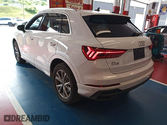 2023 Audi Q3 S line Premium with VIN WA1DECF34P1100929, listed as a IAAI auction lot 42789881 with 52,586 mi miles and . Bid and sale history available at DreamBid. Image 33.