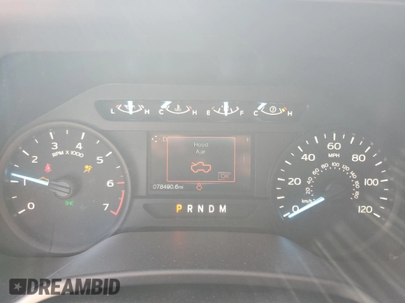 2020 Ford F-150 XL with VIN 1FTEX1CP3LKE58379, listed as a Copart auction lot 43537855 with 78,490 mi miles and Salvage Title. Bid and sale history available at DreamBid. Image 9.