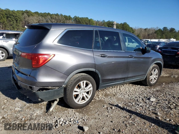 2016 Honda Pilot LX with VIN 5FNYF5H15GB026763, listed as a Copart auction lot 46741935 with 158,342 mi miles and Salvage Title. Bid and sale history available at DreamBid. Image 3.