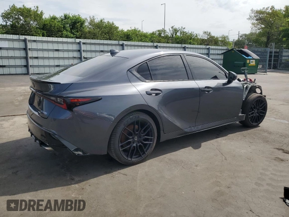 2023 Lexus IS 500 F Sport Performance z VIN JTHAP1D20P5002151, wystawiony jako Copart lot #64683715 z przebiegiem Nie podano mil oraz Szkoda całkowita • Salvage title. Historia ofert i sprzedaży dostępna na DreamBid. Obrazek 3.