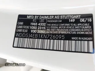 2019 Mercedes-Benz CLA 250 z VIN WDDSJ4EB1KN726095, wystawiony jako IAAI lot #42302491 z przebiegiem 78 338 mil mil oraz . Historia ofert i sprzedaży dostępna na DreamBid. Obrazek 9.