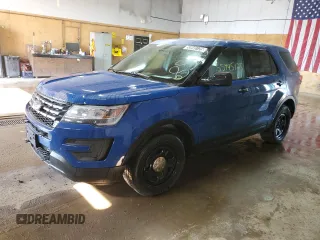2017 Ford Police Interceptor Utility z VIN 1FM5K8AT4HGC26774, wystawiony jako Copart lot #55945125 z przebiegiem 99 085 mil mil oraz Czysty tytuł • Clean title. Historia ofert i sprzedaży dostępna na DreamBid. Obrazek 1.