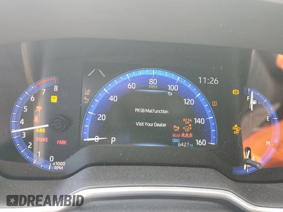 2022 Toyota Corolla Cross XLE with VIN 7MUDAABG5NV005882, listed as a Copart auction lot 56690265 with 6,427 mi miles and Salvage title. Bid and sale history available at DreamBid. Image 9.