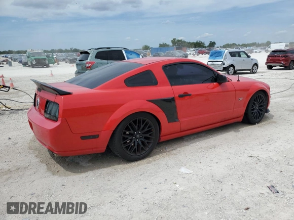 2006 Ford Mustang GT Deluxe with VIN 1ZVHT82H265135243, listed as a Copart auction lot 49623955 with 109,615 mi miles and Salvage Title. Bid and sale history available at DreamBid. Image 3.
