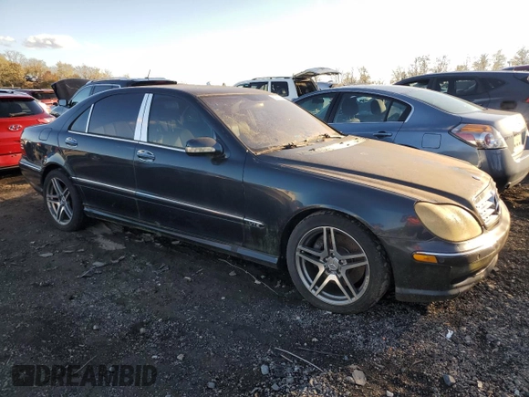 2002 Mercedes-Benz S-Class 6.0L with VIN WDBNG78J12A282359, listed as a Copart auction lot 80369004 with 198,414 mi miles and Non Repairable. Bid and sale history available at carsss.com. Image 4.