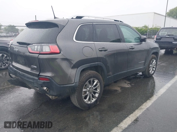 2019 Jeep Cherokee Latitude Plus with VIN 1C4PJMLB7KD195591, listed as a IAAI auction lot 42433607 with 58,370 mi miles and . Bid and sale history available at DreamBid. Image 4.