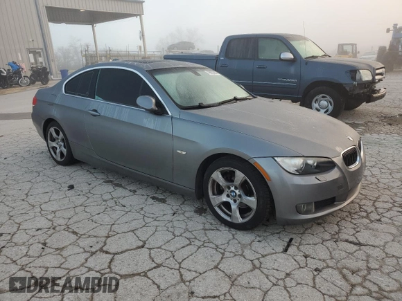 2007 BMW 3 Series 328xi with VIN WBAWV53507P076803, listed as a Copart auction lot 79653084 with Not provided miles and Salvage title. Bid and sale history available at DreamBid. Image 4.