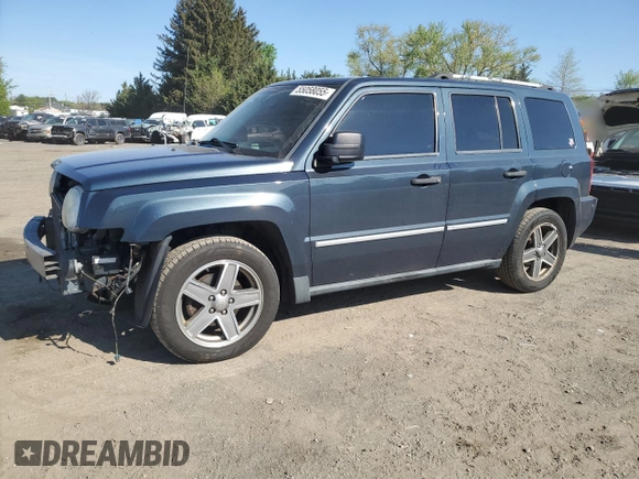 2008 Jeep Patriot Limited z VIN 1J8FT48W38D519042, wystawiony jako Copart lot #55058055 z przebiegiem 140 546 mil mil oraz Szkoda całkowita • Salvage title. Historia ofert i sprzedaży dostępna na DreamBid. Obrazek 1.
