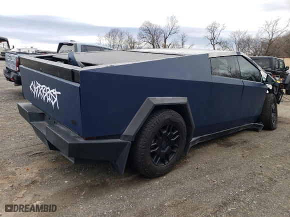 2024 Tesla Cybertruck Cyberbeast with VIN 7G2CEHEE3RA013268, listed as a Copart auction lot 50400505 with NaN miles and Salvage Title. Bid and sale history available at carsss.com. Image 3.