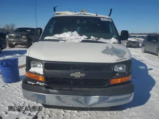 2014 Chevrolet Express Cargo Van with VIN 1GCWGFCB2E1114900, listed as a Copart auction lot 46157065 with 143,434 mi miles and Clean Title. Bid and sale history available at carsss.com. Image 5.