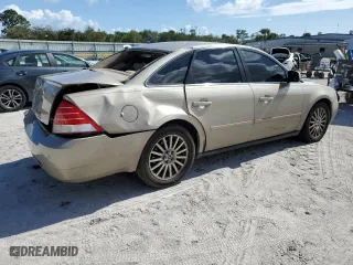 2005 Mercury Montego Premier with VIN 1MEFM42195G624355, listed as a Copart auction lot 78542964 with 0 mi miles and Salvage Title. Bid and sale history available at carsss.com. Image 3.
