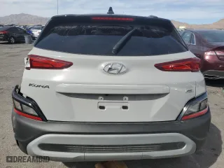 2023 Hyundai Kona SEL with VIN KM8K6CAB3PU984395, listed as a Copart auction lot 46183355 with 0 mi miles and Salvage Title. Bid and sale history available at carsss.com. Image 6.