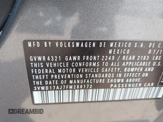 2015 Volkswagen Jetta SE with VIN 3VWD17AJ7FM286172, listed as a IAAI auction lot 42115737 with 113,836 mi miles and . Bid and sale history available at DreamBid. Image 9.